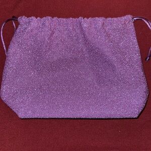 Brand New purple drawstring makeup bag